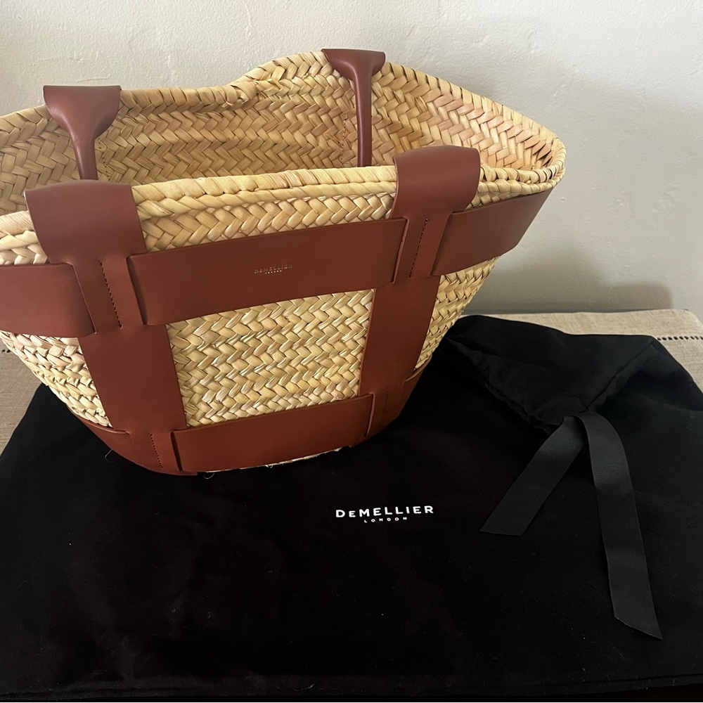 DeMellier Tan and Brown Woven Tote